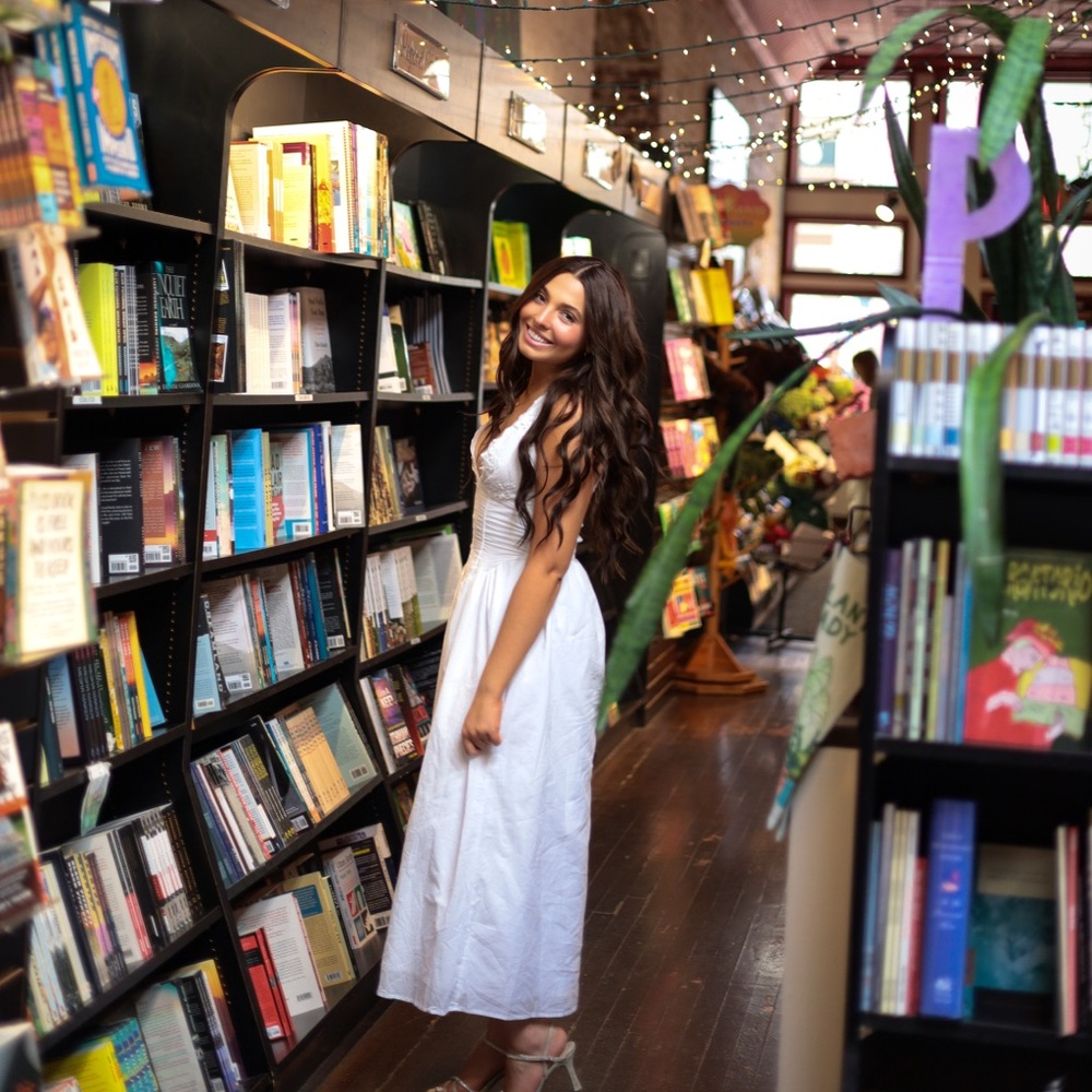White Halter Dress